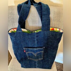 Denim Blue Jean hobo bag
